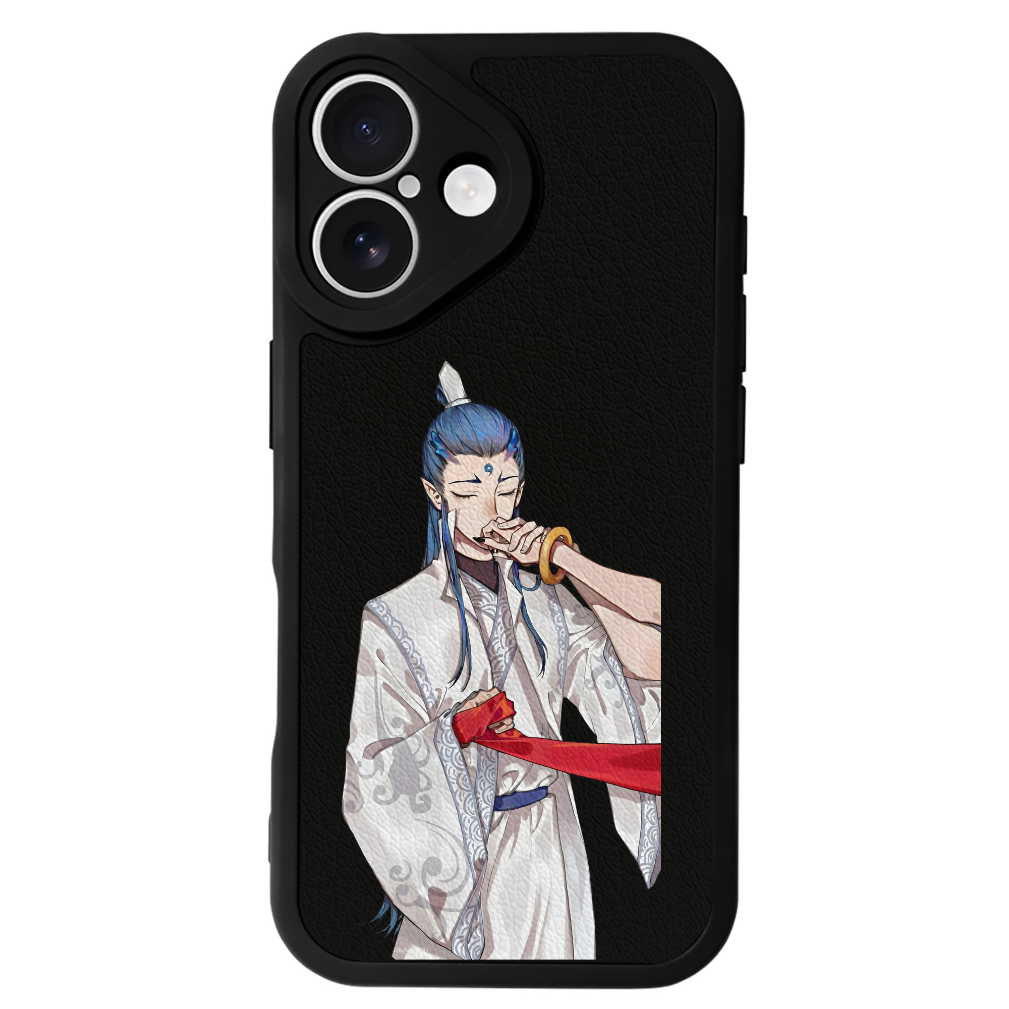 （画像用） Ne Zha 2 ナタ 魔童の大暴れ 【iPhone 16シリーズ対応】シリコンスマホケース（レザー調） 材質：シリコン